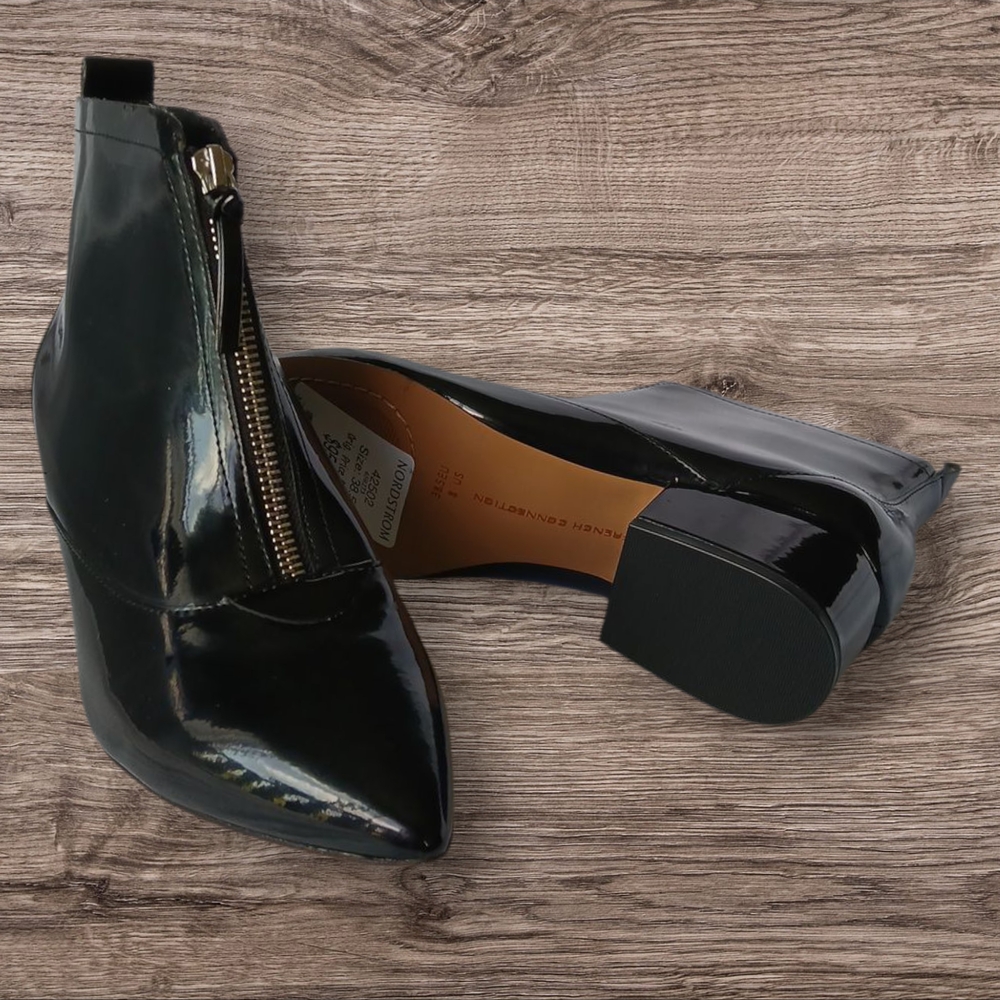 French Connection Black Ankle Booties Stylish Comfort. Sz‎ 8 - Picture 3 of 7